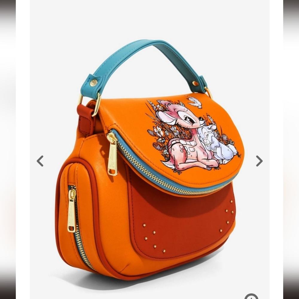 Loungefly Disney Bambi Floral Forest Crossbody Bag - BoxLunch Exclusive - Picture 2 of 5